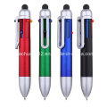 Promocional plástico novidade logotipo personalizado estilo caneta multicolor